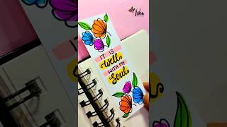 DIY Bookmark 💛💕🩵 nehaexoticarts art shorts [upl. by Aneet]