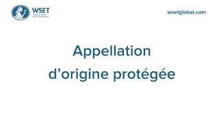 How to say it Appellation d’origine protégée [upl. by Roydd]