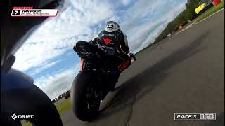 2024 Bennetts British Superbikes Round 2  Oulton Park  Race 3 onboard highlights [upl. by Yrocej]