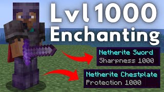 How To Enchant at Level 1000 in Minecraft 120 [upl. by Allicirp792]