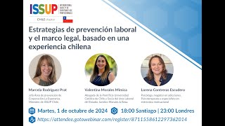 Estrategias de prevención laboral y el marco legal basado en una experiencia chilena [upl. by Yzmar]