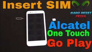 Alcatel One Touch Go Play Insert the SIM card [upl. by Echo]