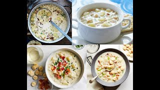 New England Clam Chowder Recipe ClamChowder NewEngland Seafood Recipe Cooking Foodie Soup [upl. by Hamon463]