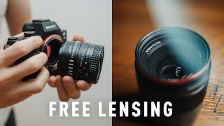 Free Lensing  Lens Whacking Tutorial  HOW TO FREE LENS for photography or filmmaking [upl. by Molahs]