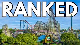 Busch Gardens Tampa Roller Coasters RANKED 2024 [upl. by Boaten]