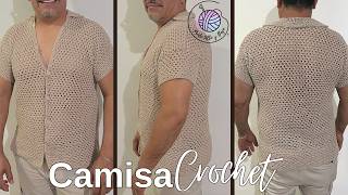 COMO TEJER CAMISA A CROCHET [upl. by Claudina]