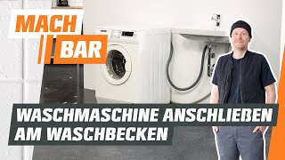 Waschmaschine anschließen  OBI [upl. by Zerelda]