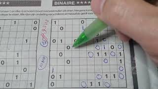 9523 Saturday Binary01 Sudoku puzzle Bonus Extra edition 11022024 Extra part 3 of 4 [upl. by Flodnar]