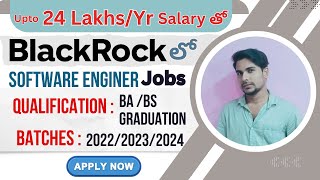 Dream Tech Job at BlackRock Apply Now for Top Software Roles 💻  BlackRockCareers telugujobs [upl. by Iem939]