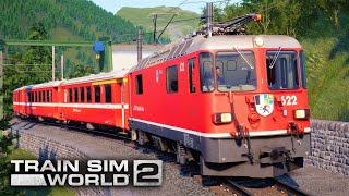 TRAIN SIM WORLD 2  Arosalinie Chur  Arosa  Rhätische Bahn – Ge 44 II Expresszug  TSW 2 Schweiz [upl. by Tarfe]