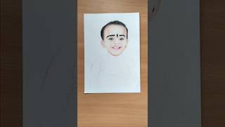 colour pencil portrait  colourpencil 300 gsm paper [upl. by Bevus961]