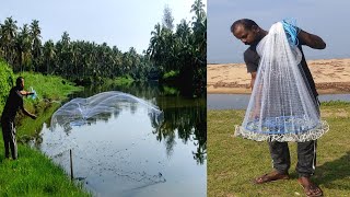 Magic fishing net  ഈ വല ഉണ്ടേൽ ഇനി ആർക്കും എളുപ്പത്തിൽ വല വീശാനാകും Chinese Castle Net Unboxing [upl. by Catarina]