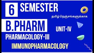 Immunopharmacology  BPharmVI SemesterPharmacologyIIIUnit IV [upl. by Yerffoeg746]