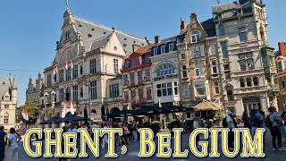 Ghent Belgium Walking Tour 2024 4k Ultra HD [upl. by Whitman]