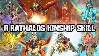 11 RATHALOS KINSHIP SKILLS SHOWCASE NO GROUND FLARE FROM RAZEWING  MONSTER HUNTER STORIES 2 [upl. by Nyleek]