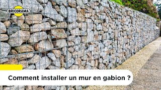 Comment installer un mur en gabion   Bricorama [upl. by Raleigh]