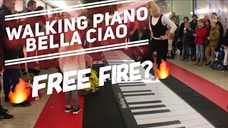 BELLA CIAO on GIANT PIANO [upl. by Airotnahs]