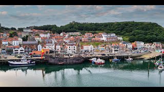 Galeón Andalucía Spanish cargo galleon ship Docked in Scarborough north Yorkshire England [upl. by Eltsyrhc953]