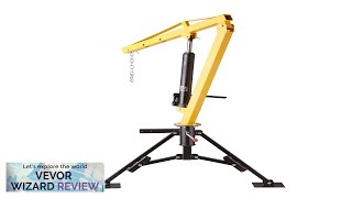 VEVOR Hydraulic Pickup Truck Crane 1000 lbs Capacity 360° Swivel Hitch Mounted Review [upl. by Cantu]