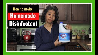 How to Make Homemade Disinfectant According to CDC Guidelines [upl. by Nellaf]