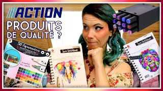 HAUL ACTION 3 🌟 MATERIEL ARTISTIQUE 🎨 I Test feutre aquarelle et a alcool  papier adapté I REVIEW [upl. by Assilac]