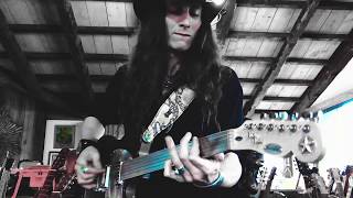 NEW ORLEANS HEAVY SWAMP BLUES ON FRETLESS 6STRING [upl. by Adikram]