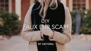 DIY Faux Fur Scarf Tutorial Stepbystep under 30 Minutes [upl. by Johannessen]