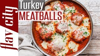 How To Make Cheesy Ground Turkey Meatballs  Keto amp Gluten Free [upl. by Esiuqcaj436]