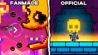 Dash Fanmade VS Official  Geometry Dash 22 [upl. by Anertac127]