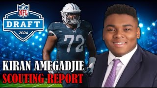 Kiran Amegadjie Draft Profile I 2024 NFL Draft Scouting Report amp Analysis [upl. by Selohcin]