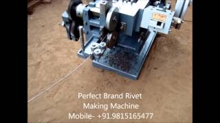 Brand Rivet Making Machine Double Stroke by Perfect Machine Tools [upl. by Dloreg121]