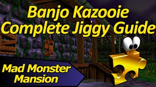 How to Collect all Jiggies in Mad Monster Mansion  Banjo Kazooie Complete Jiggy Guide [upl. by Rachele810]