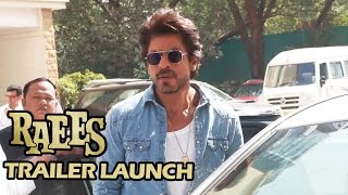 RAEES Trailer Launch Shahrukh Khans GRAND ENTRY  Miyan Bhai Ki ENTRY [upl. by Dwan]