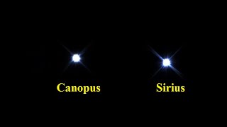 Canopus vs Sirius Brightness comparison 10 inch telescope [upl. by Jessabell]