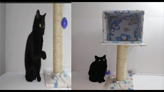 Gimnasio para gatos paso a paso hecho en casa [upl. by Lon]