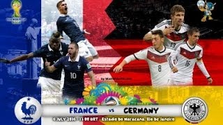 Highlights Francia vs Germania 01 quarti di finale Mondiale 2014 [upl. by Eltrym49]