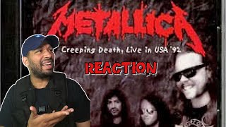 Metallica  Creeping Death Live Moscow 1991 REACTION NJCHEESE 🧀🎸🔥 [upl. by Yecal]