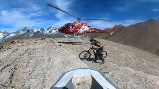 🇨🇭 Zermatt  Rothorn Helibike plus the drop 🤙🚳🏔 [upl. by Ajroj]