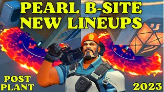 BRIMSTONE LINEUPS PEARL B SITE  EASY GUIDE VALORANT 2023 [upl. by Daukas]