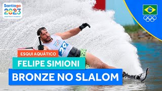 JOGOS PANAMERICANOS 2023  LUCAS SIMIONI CONQUISTA O BRONZE PARA O BRASIL NO ESQUI AQUÃTICO SLALOM [upl. by Madeline145]