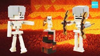 レゴ マインクラフト ビッグフィグ スケルトンとマグマキューブ 21150 ／ LEGO Minecraft BigFig Skeleton with Magma Cube [upl. by Latricia]