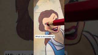 DISTURBING fact about Belle 🤫 Disney shock shorts art disney creative [upl. by Atener288]