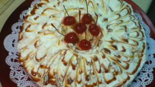 RECETA DE PASTEL TRES LECHES SABOR CAJETARICOS POSTRESCAKES [upl. by Eniahs]