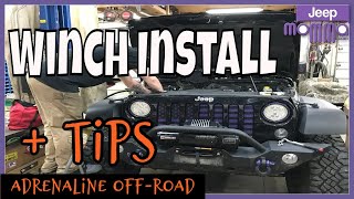 Quadratec Jeep Winch Install  Tips [upl. by Rehm]