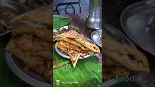 FLYING PAROTTA IN TRICHY  BEST NONVEG SPOT  The Trichy Foodie shorts streetfood parotta [upl. by Burk]