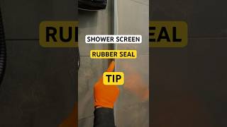 Shower screen install easy way to fit the rubber seal [upl. by Nhabois968]