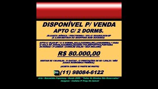 VENDE APTO C 2 DORMS  R 8000000  JDSANTA MÔNICA  PIRATININGA  DIVC GUARULHOSSP [upl. by Lynus]