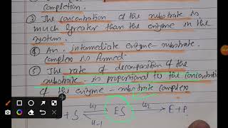 Assumption of Michaelis Menten Equation explained csirnet GATEXL2023 [upl. by Ajdan]