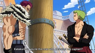 Zoros reaction after Katakuri reveals that he defeated Luffy  One Piece [upl. by Ahsiela]