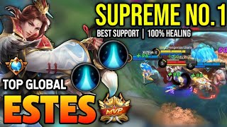 ESTES BEST BUILD 2023  TOP GLOBAL ESTES GAMEPLAY  MOBILE LEGENDS✓ [upl. by Kataway]